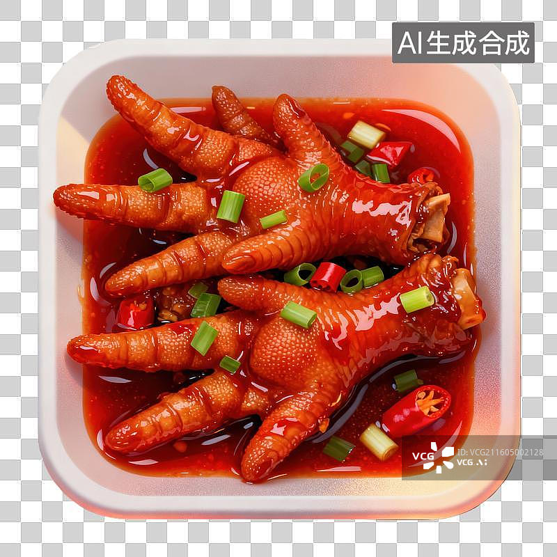 【AI数字艺术】虎皮凤爪美食菜肴元素 年夜饭聚餐图片素材
