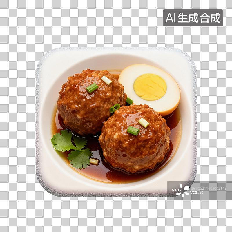 【AI数字艺术】四喜丸子 美食菜肴元素 年夜饭聚餐图片素材