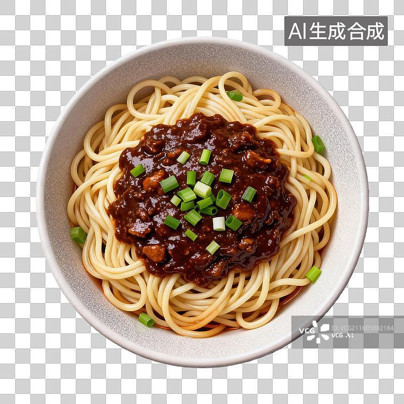 【AI数字艺术】炸酱面 打卤面 美食菜肴元素 年夜饭聚餐图片素材