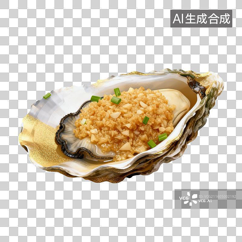 【AI数字艺术】蒜蓉生蚝 美食菜肴元素 年夜饭聚餐图片素材