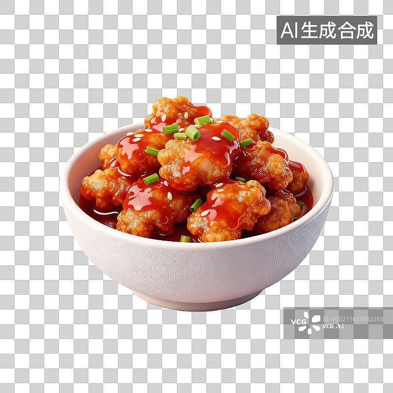 【AI数字艺术】糖醋里脊 美食菜肴元素 年夜饭聚餐图片素材