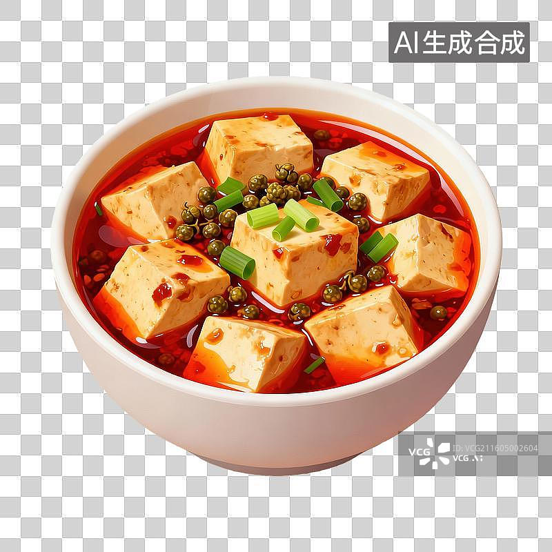 【AI数字艺术】麻婆豆腐美食菜肴元素 年夜饭聚餐图片素材