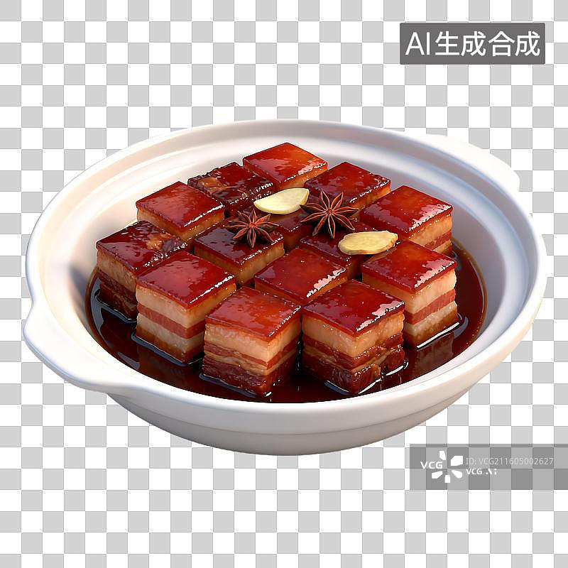 【AI数字艺术】美味的红烧五花肉图片素材