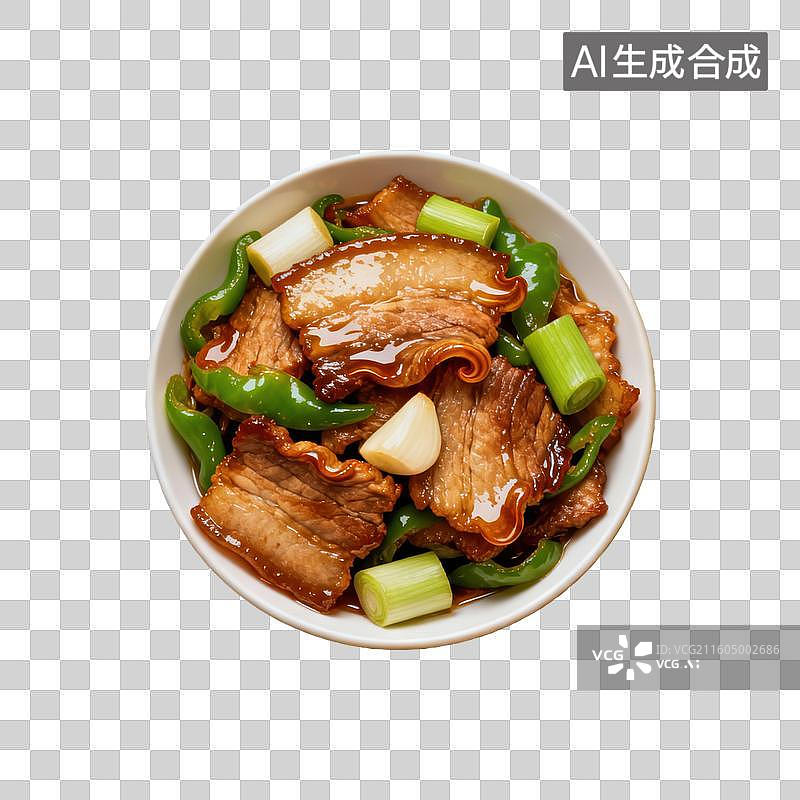 【AI数字艺术】川菜辣椒回锅肉美食菜肴元素 年夜饭聚餐图片素材