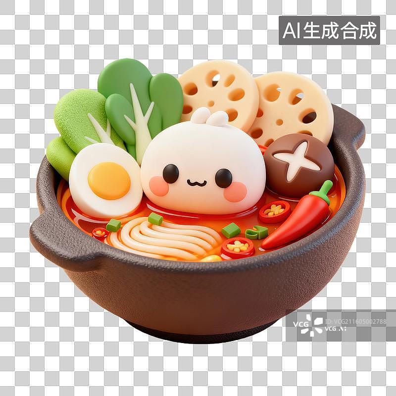【AI数字艺术】火锅麻辣烫 美食菜肴元素 年夜饭聚餐图片素材
