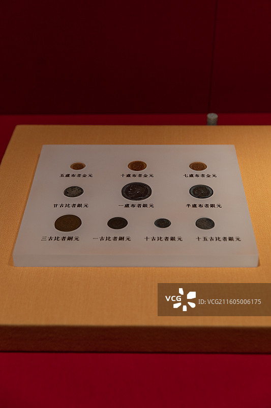 故宫百年展俄罗斯帝国尼古拉二世钱币一套图片素材