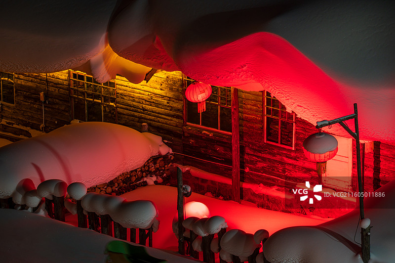 中国雪乡图片素材