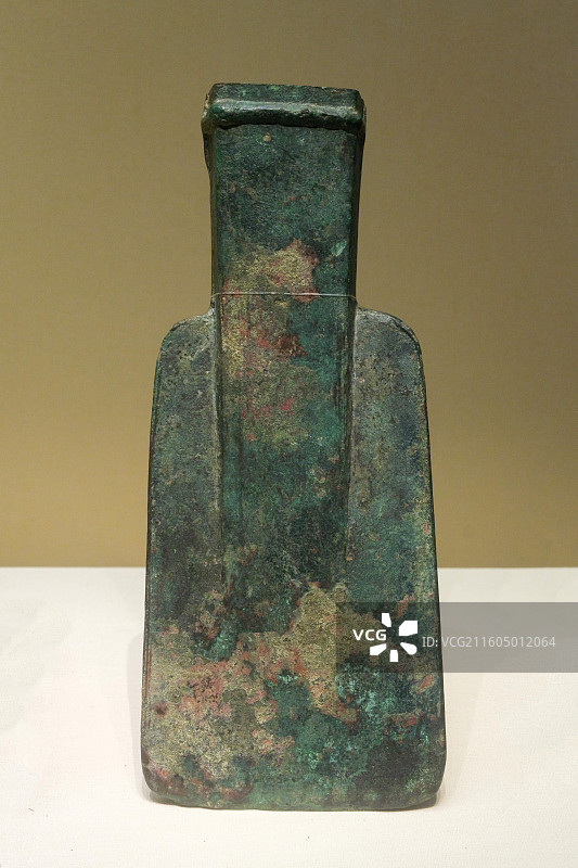 青铜铲 商后期 1953年河南安阳大司空出土 中国国家博物馆“古代中国基本陈列”图片素材