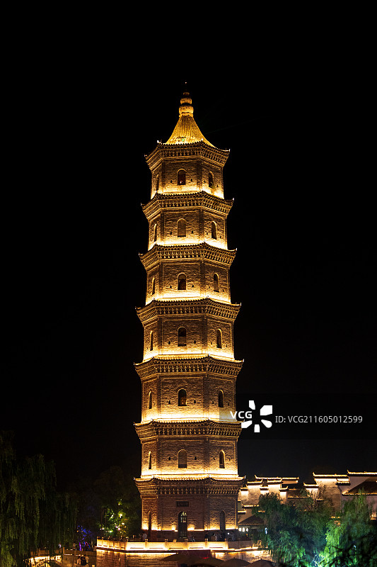 犁桥水镇-万丰塔图片素材