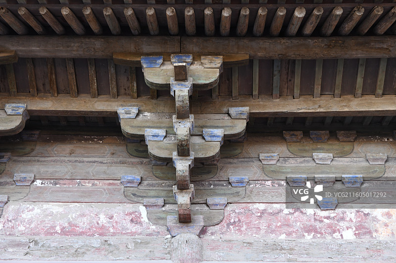 独乐寺观音阁飞檐斗拱图片素材
