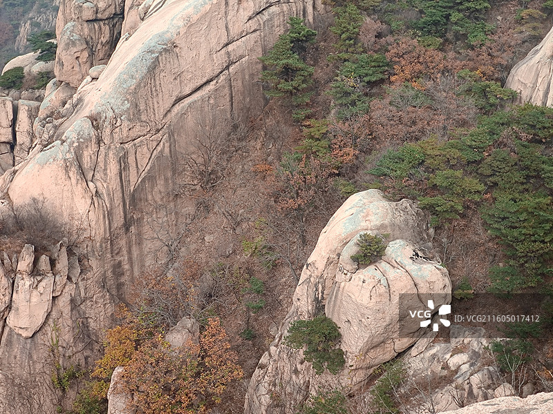 初冬小雪节气，五莲山风景区自然风光图片素材