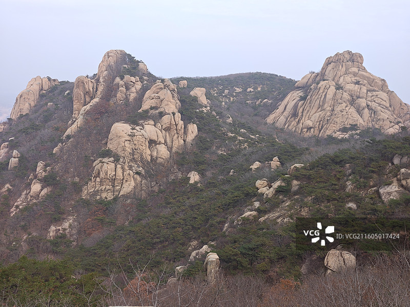 初冬小雪节气，五莲山风景区自然风光图片素材