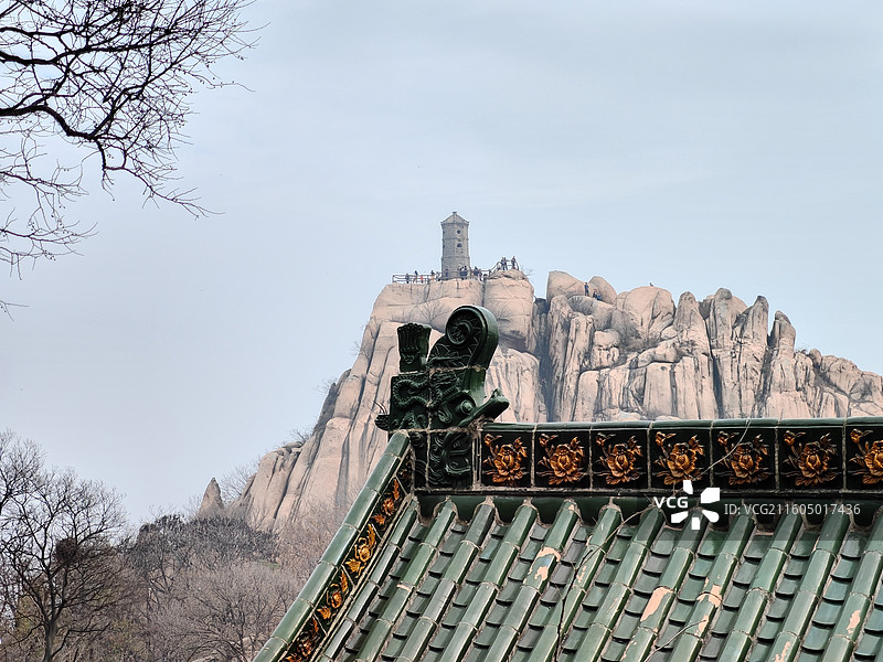 初冬小雪节气，五莲山风景区自然风光图片素材