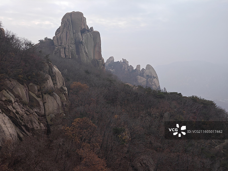 初冬小雪节气，五莲山风景区自然风光图片素材