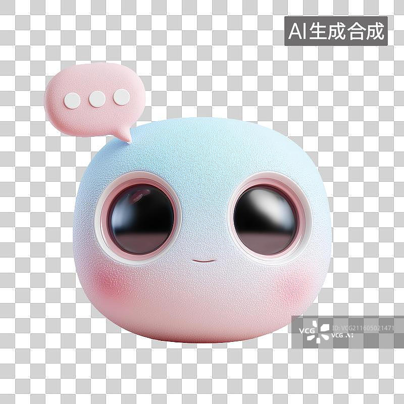 【AI数字艺术】聊天机器人3D角色图片素材