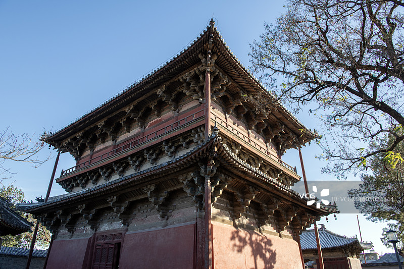 古代木结构建筑的代表蓟州独乐寺观音阁图片素材
