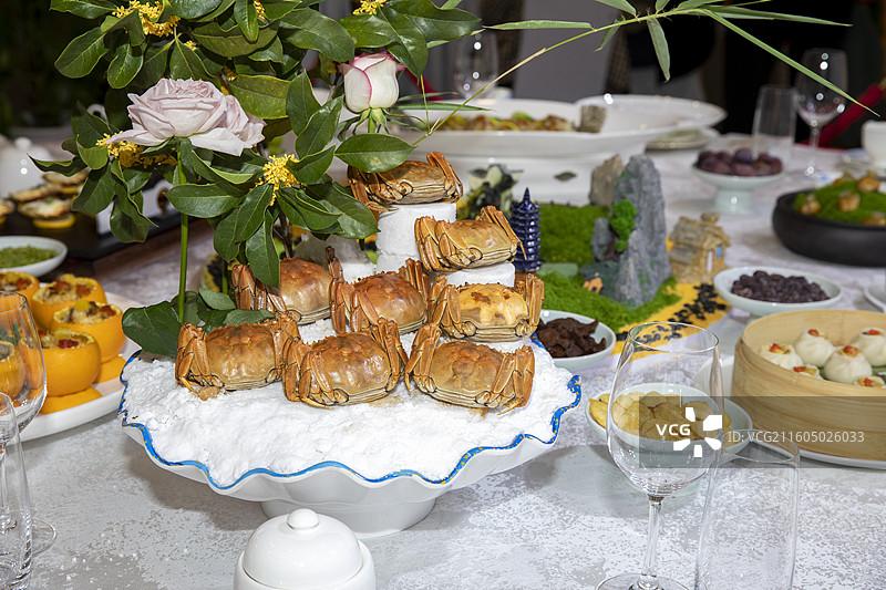 螃蟹宴图片素材