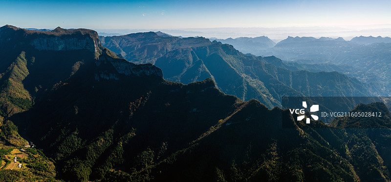 湖北恩施太阳河乡深秋时节色彩斑斓美如画卷图片素材