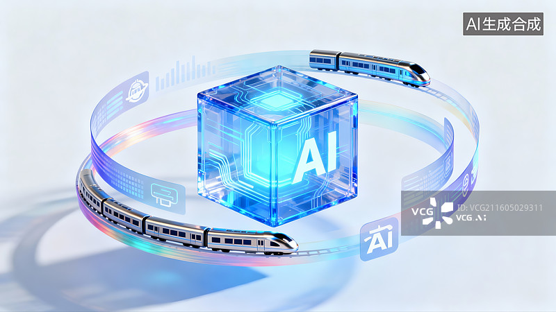 【AI数字艺术】春运题材，高铁站，回家过年，春运图片素材