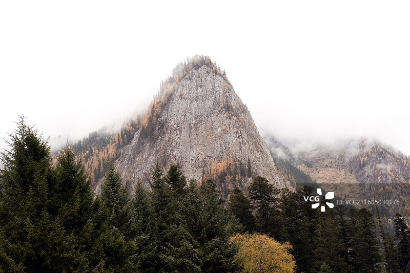 九寨沟剑岩图片素材
