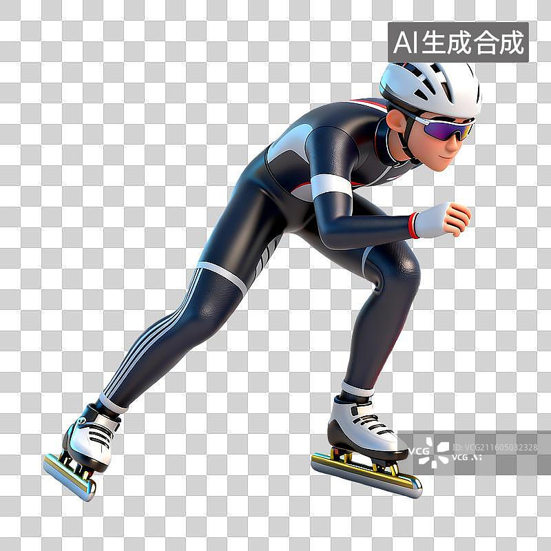 【AI数字艺术】短道速滑图片素材