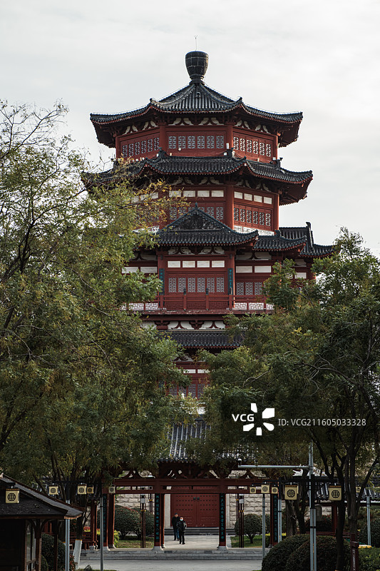济宁市南池公园王母阁图片素材