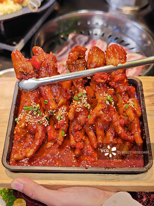 韩式美食烤肉图片素材