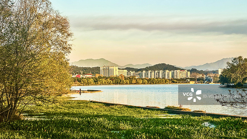 屯溪梅林湿地秋色图片素材