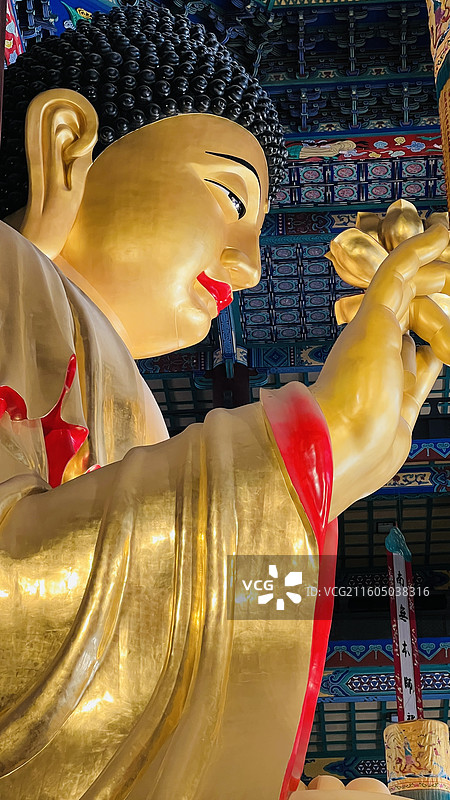 辽阳广佑寺释伽牟尼像图片素材