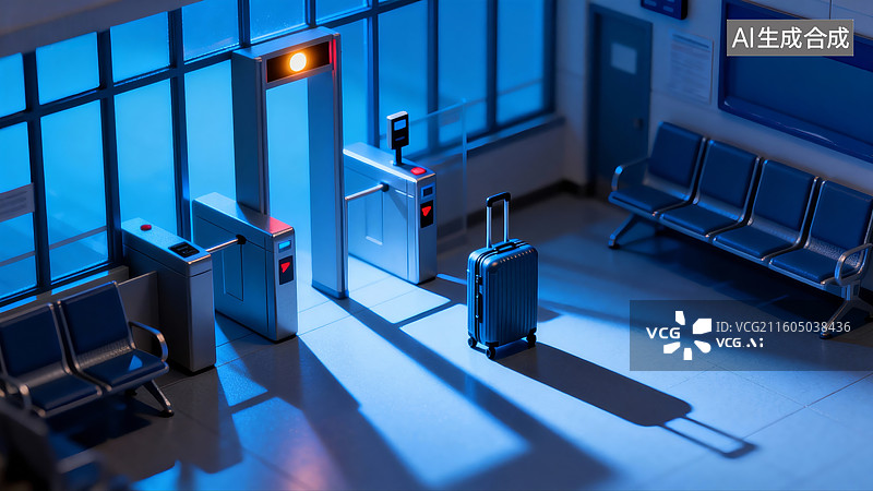 【AI数字艺术】春运题材，春节回家过年，过年，回家，高铁站，候车室图片素材