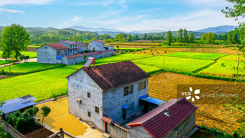 乡村田园风光，湖北襄阳南漳县图片素材