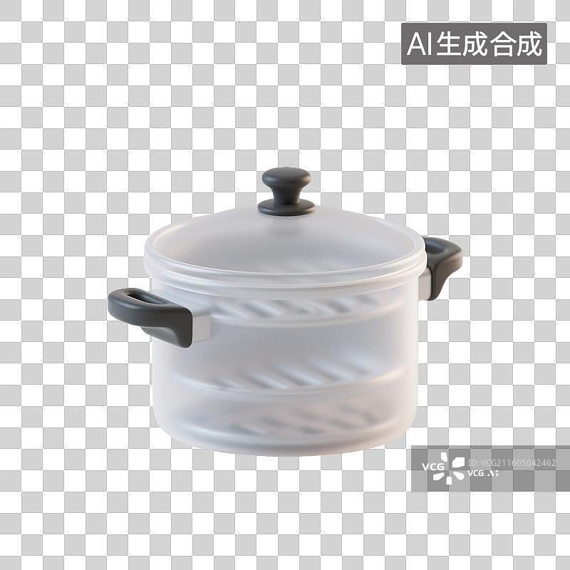 【AI数字艺术】透明带盖蒸锅图片素材
