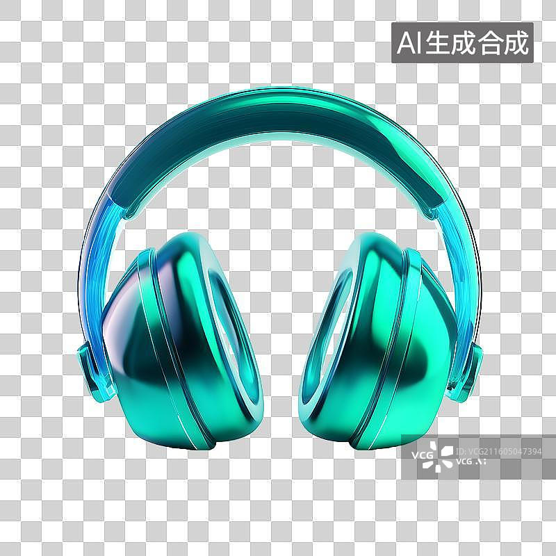 【AI数字艺术】头戴式耳机元素图片素材