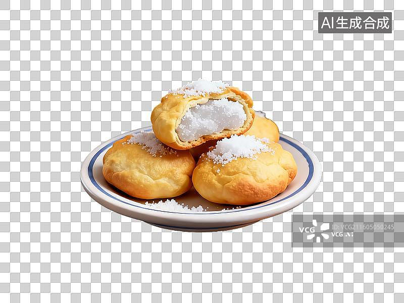 【AI数字艺术】3d粘土质感糖糕美食元素图片素材