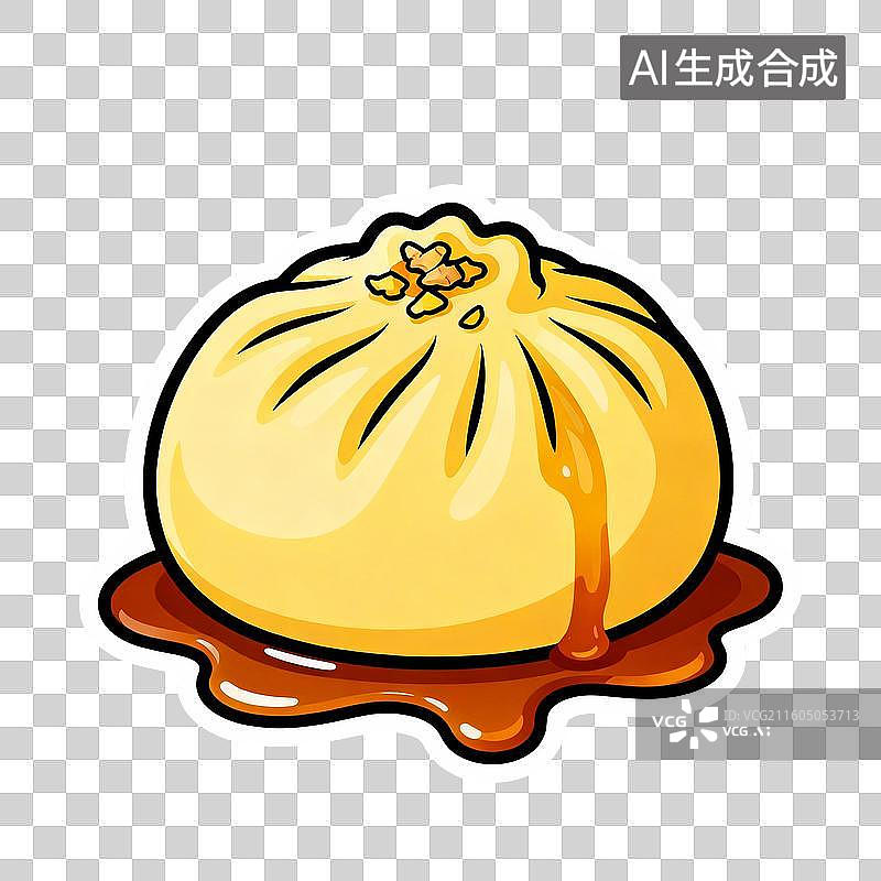 【AI数字艺术】卡通酱汁包子图片素材