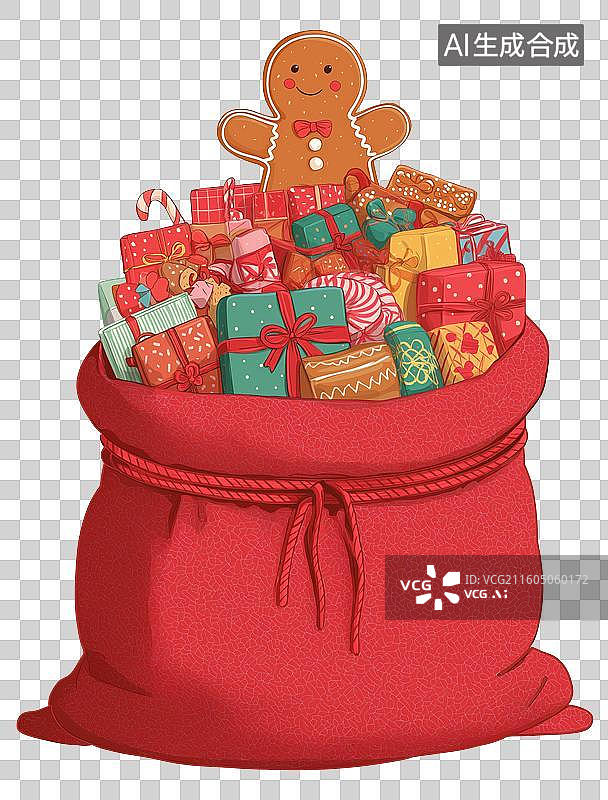 【AI数字艺术】圣诞节礼物图片素材