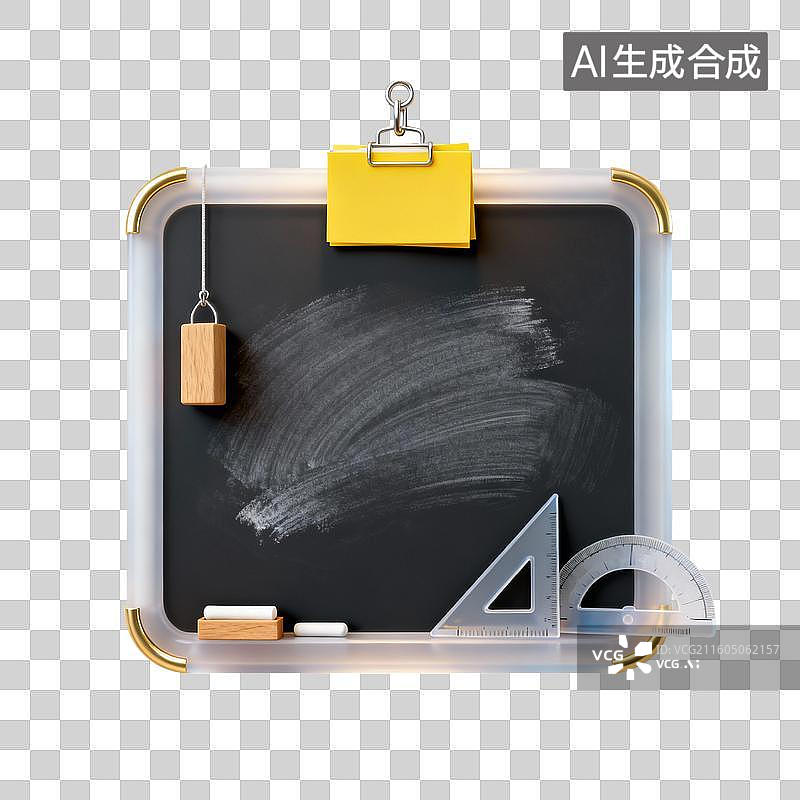 【AI数字艺术】黑板与教学工具图片素材