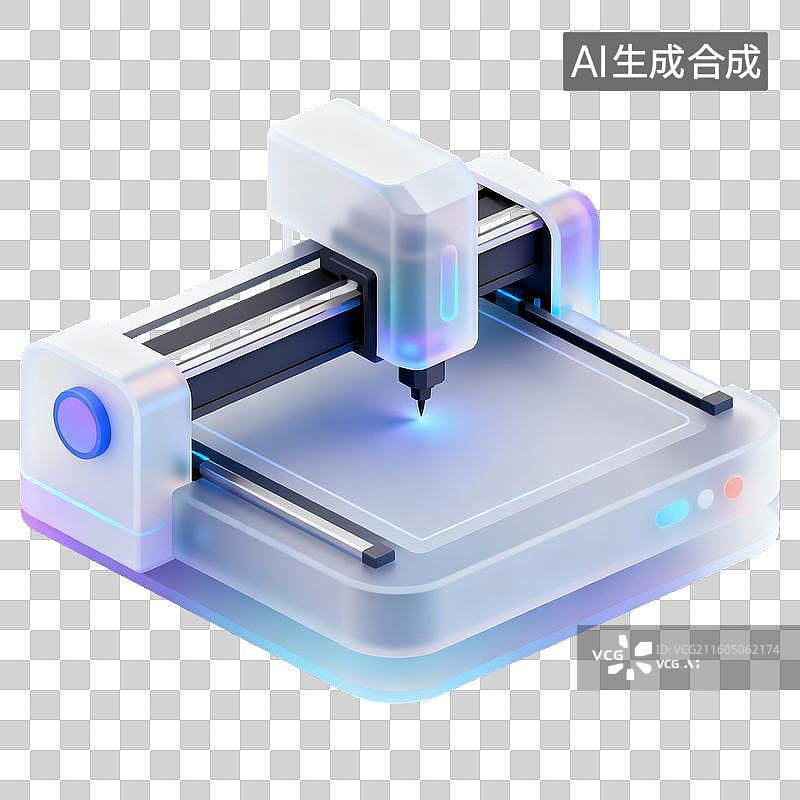 【AI数字艺术】激光雕刻机图片素材