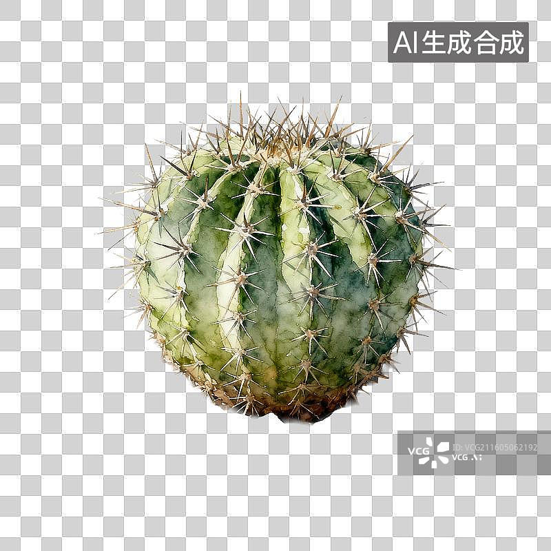 【AI数字艺术】球形仙人掌图片素材