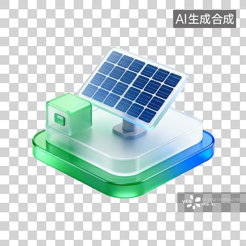 【AI数字艺术】太阳能发电装置图片素材