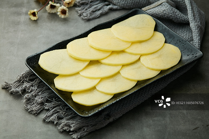 生土豆片图片素材