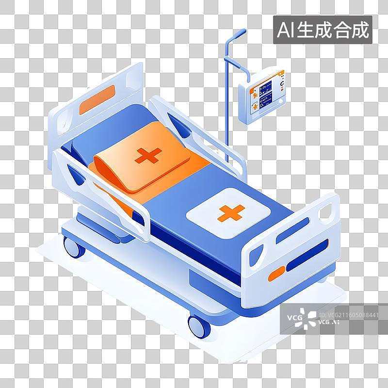 【AI数字艺术】病床图片素材