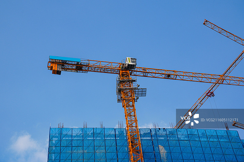 建筑业塔吊图片素材