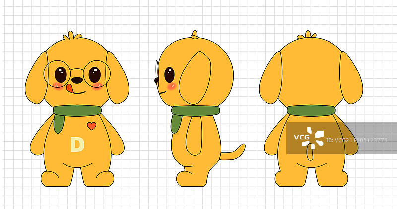 IP设计三视图图片素材