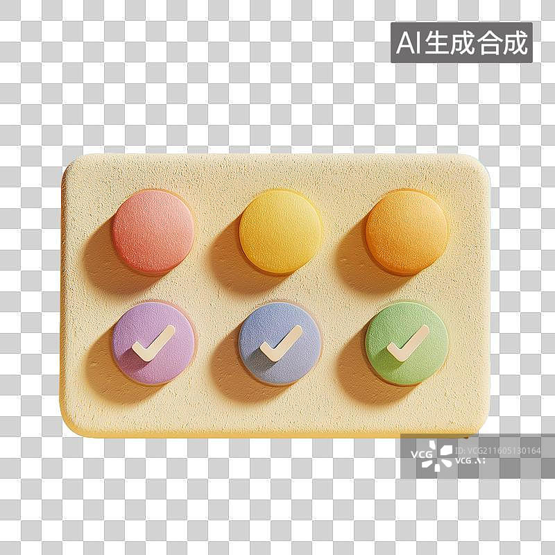 【AI数字艺术】待办清单3D卡片图片素材