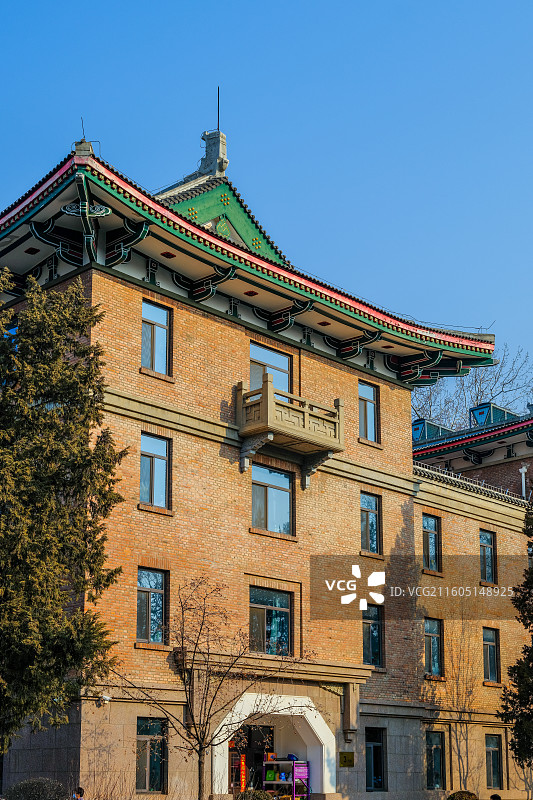 清华大学-学生公寓3号楼图片素材