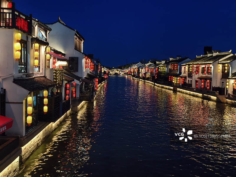 无锡南长街夜色图片素材
