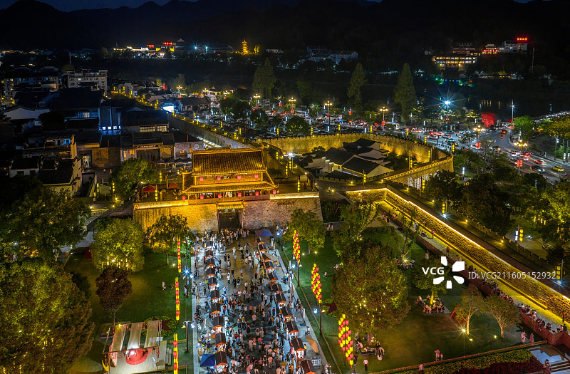 安徽省黄山市徽州古城徽州府图片素材