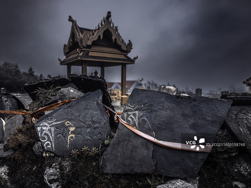 海螺沟自然风光及磨西古镇风景图片素材