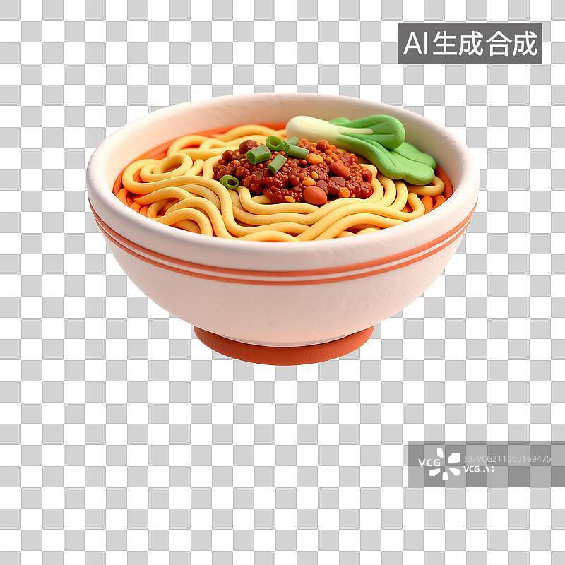 【AI数字艺术】一碗美味的担担面图片素材